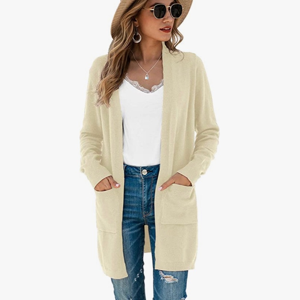 Womens Draped Kimono Cardigan
